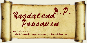 Magdalena Popsavin vizit kartica